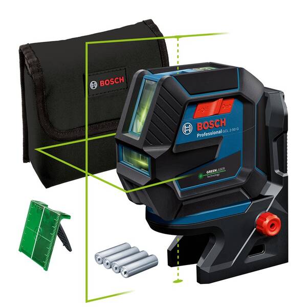 Krížový laser Bosch Professional GCL 2-50 G + RM10 (AA baterie) 

