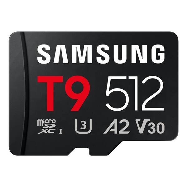 Pamäťová karta Samsung T9 MicroSDXC 512GB UHS-I U3 (200R/130W) čierna

