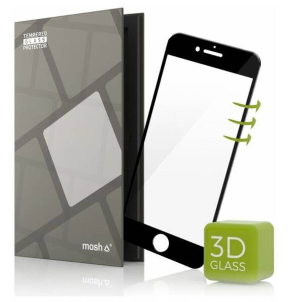Tvrdené sklo Tempered Glass Protector 3D na Apple iPhone 6/6S čierne

