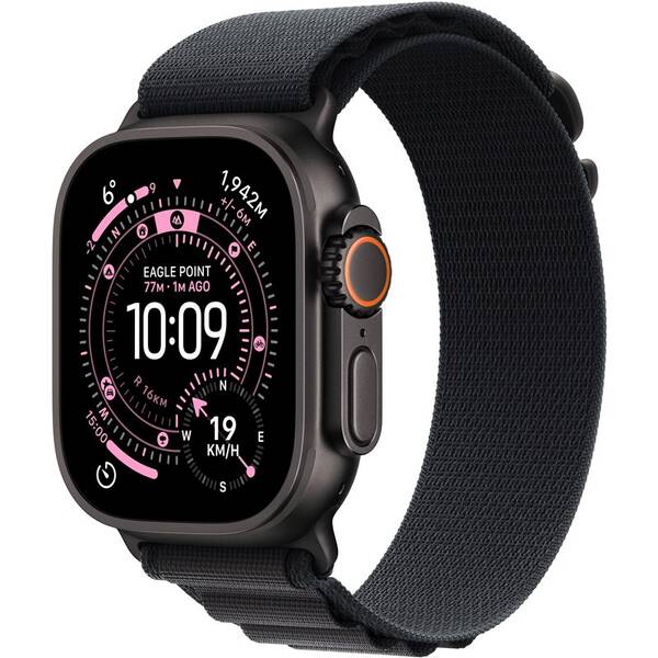 Inteligentné hodinky Apple GPS + Cellular 49mm čierny titán - čierny alpský ťah - L 

