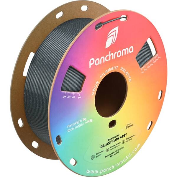 Tlačová struna (filament) Polymaker Panchroma PLA Galaxy sivý

