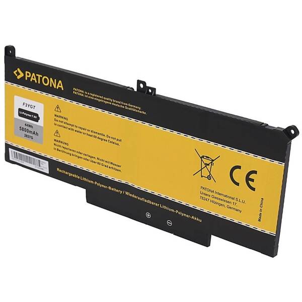 Batéria PATONA pre Dell Latitude E7270, E7470, 5800mAh, Li-Pol, 7,6V 

