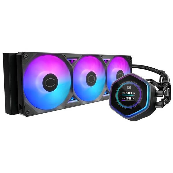 Vodný chladič Cooler Master MasterLiquid Atmos II LCD 360 čierny

