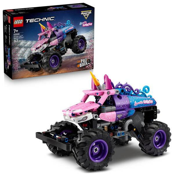 Stavebnica LEGO® Technic 42220 Monster Jam™ Sparkle Smash™ s natahovacím motorem 

