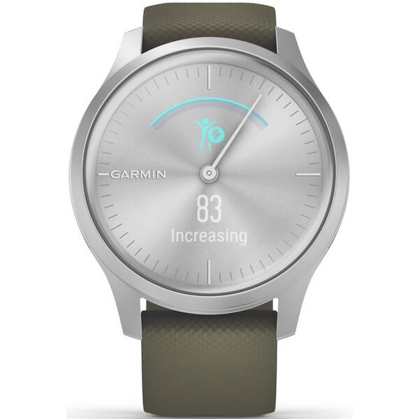 Inteligentné hodinky Garmin vivomove3 Style Silver / Green 

