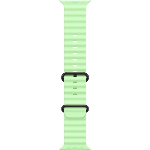 Remienok Apple 49mm neónovo zelený oceánsky – čierny titán 

