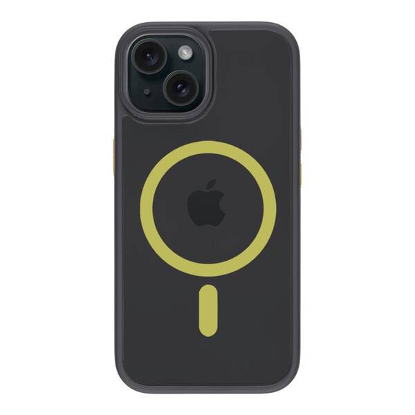 Kryt na mobil Tactical MagForce Hyperstealth 2.0 na Apple iPhone 15 čierny/žltý

