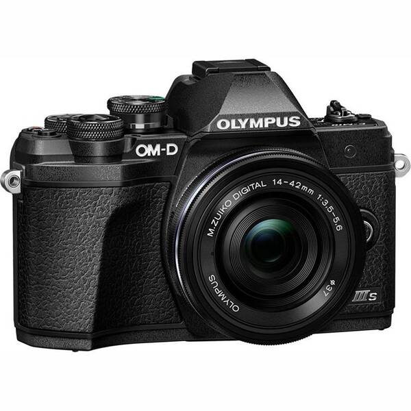 Digitálny fotoaparát Olympus E-M10 III S 1442 EZ Pancake Kit čierny

