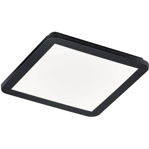 LED stropné svietidlo Reality Camillus, 16 W, štvorcové čierne

