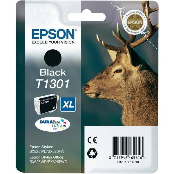 Cartridge Epson T1301, 25,4 ml čierna

