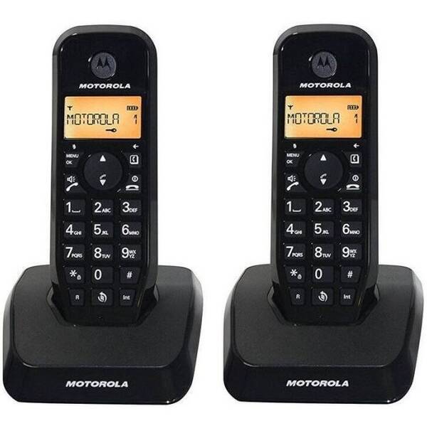 Domáci telefón Motorola S1202 Duo čierny

