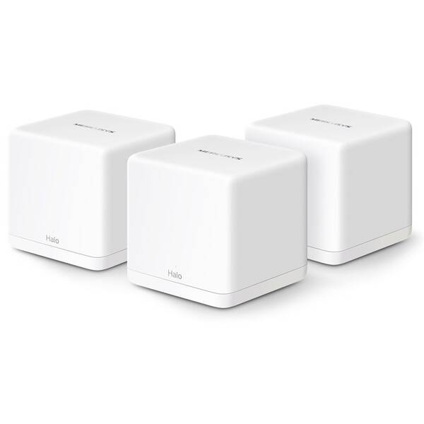 Kompletný Wi-Fi systém Mercusys Halo H60X, AX1500, Wi-Fi 6, (3-Pack) biely

