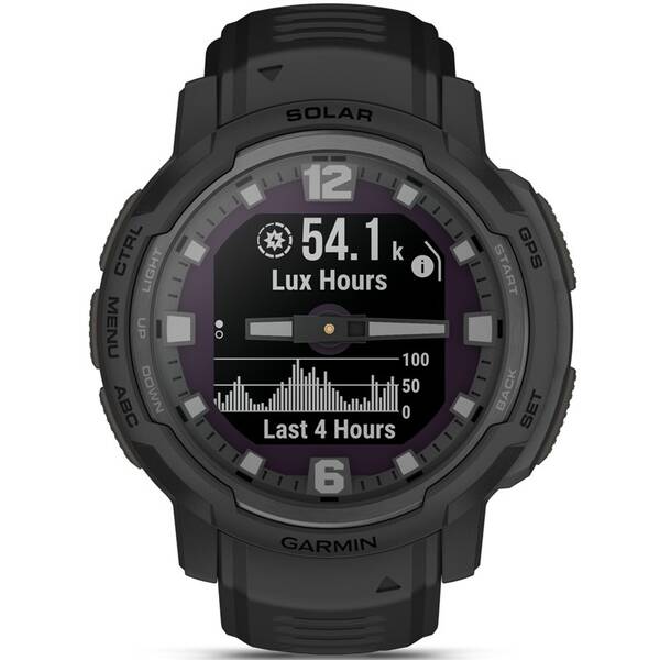 Inteligentné hodinky Garmin Instinct Crossover Solar – Tactical Edition čierne

