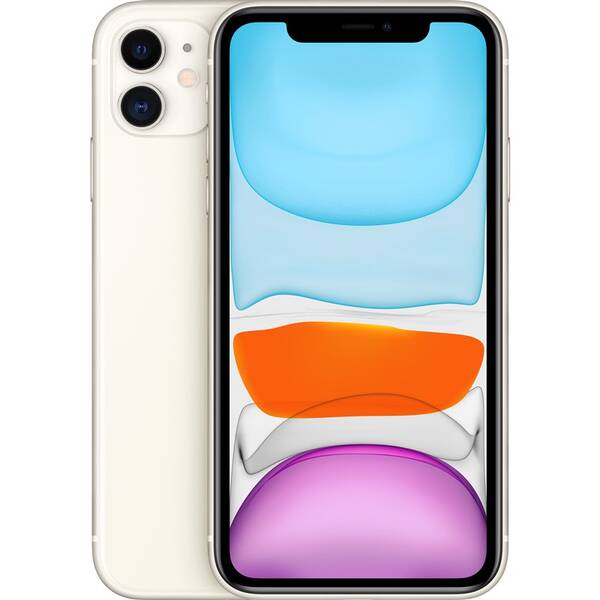 Mobilný telefón Apple iPhone 11 128 GB - biely 


