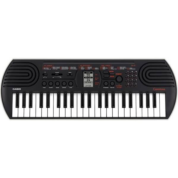 Elektronické klávesy Casio SA 81 čierna/biela

