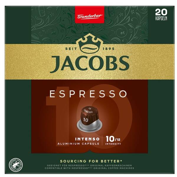 Kapsuly pre espressá Jacobs Espresso intenzita 10  (20 ks) 

