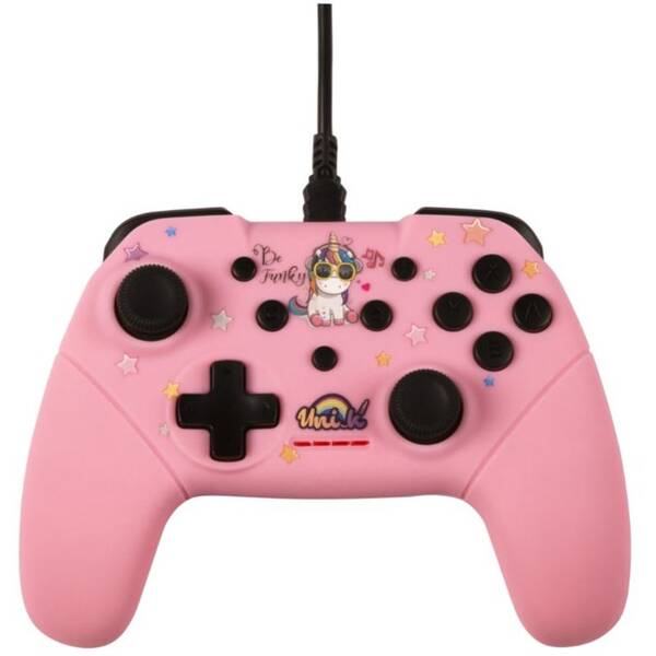 Gamepad Konix Unik Be Funky - Nintendo Switch ružový


