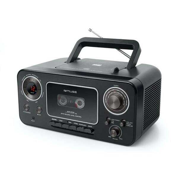 Rádiomagnetofón s CD MUSE M-182RDC čierny


