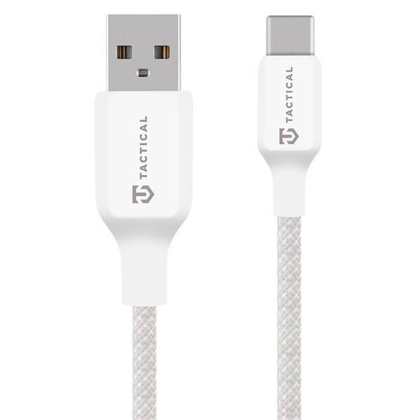 Kábel Tactical Stitch Thread USB-A/USB-C 0,3m biely

