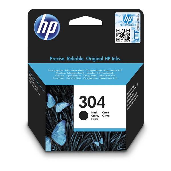 Cartridge HP 304, 120 strán čierna

