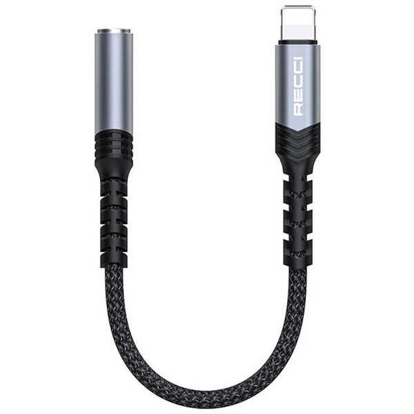 Redukcia Recci RDS-A23 Lightning/3,5mm jack čierna


