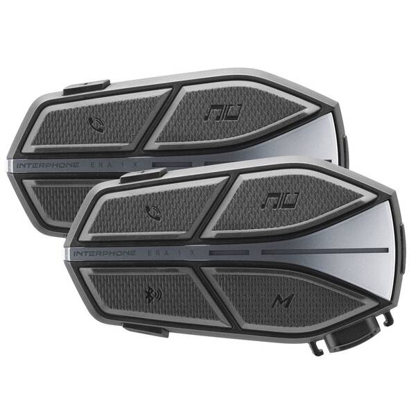 Handsfree Interphone ERA 1 X (Sada 2 ks) – Interkom na motorku čierne

