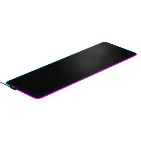 Podložka pod klávesnicu a myš SteelSeries QcK Prism Cloth XL 90x30 cm čierna

