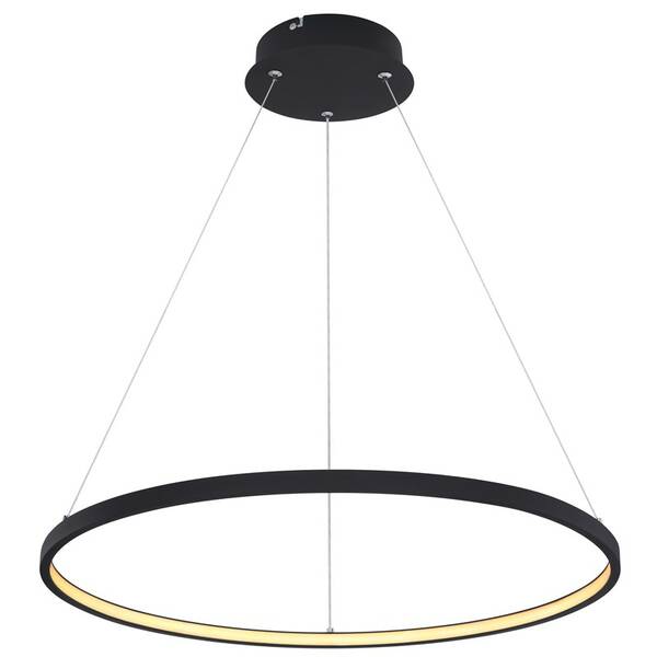 Závesné svietidlo GLOBO Ralph, 60 cm, LED, 29W čierne

