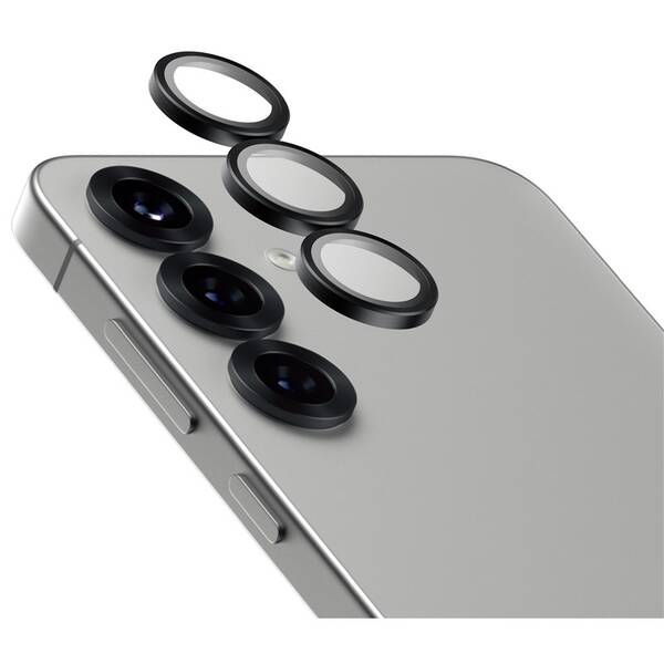 Ochranné sklo šošovky fotoaparátu PanzerGlass HoOps Ceramic na Samsung Galaxy S25+ čierne


