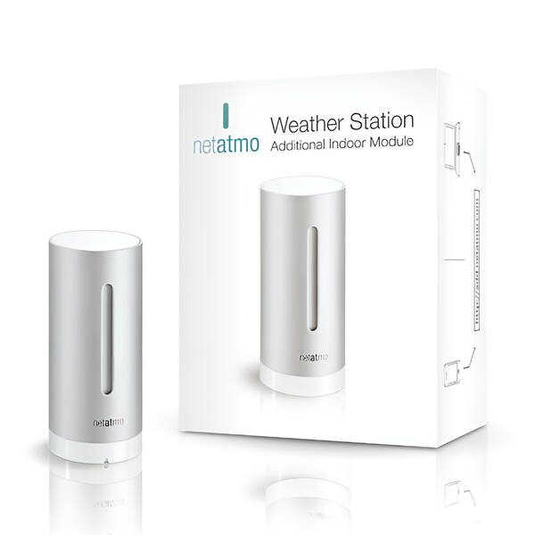 Snímač pre meteostanice Netatmo Additional Smart Indoor Module strieborné

