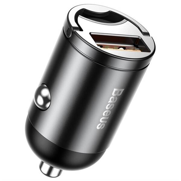 Adaptér do auta Baseus Tiny Star Mini, 1x USB, 30W sivý

