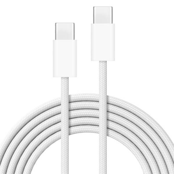 Kábel Cubenest USB-C/USB-C, 60W, 1m biely

