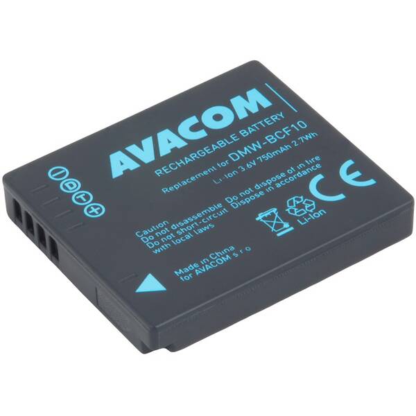 Batéria Avacom Panasonic DMW-BCF10 Li-Ion 3.6V 750mAh 2.7Wh čierna

