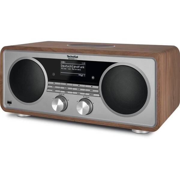 Internetový rádioprijímač s DAB+ Technisat DIGITRADIO 602 strieborný/drevený

