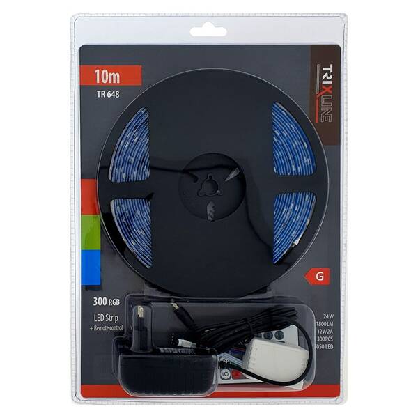 LED pásik Trixline TR 648  24W RGB 10m s dálkovým ovladačem 

