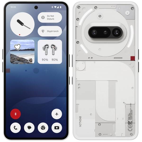 Mobilný telefón Nothing Phone (3a) 5G 8 GB / 128 GB biely

