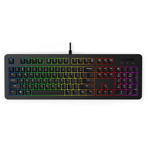 Klávesnica Lenovo Legion K310 RGB Gaming, CZ/SK layout čierna

