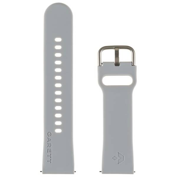 Remienok Garett univerzálny (22 mm), silikónový sivý

