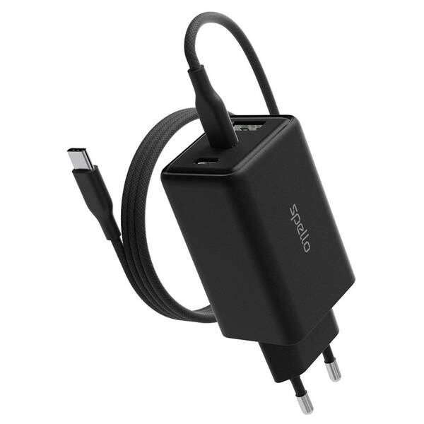 Sieťový adaptér Spello by Epico ForceBoost GaN SA65b 65W čierny

