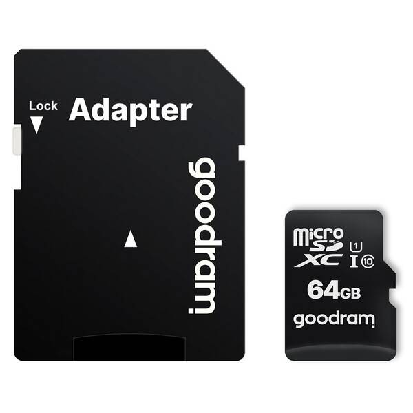 Pamäťová karta Goodram MicroSDXC 64GB 10 UHS I + adaptér 

