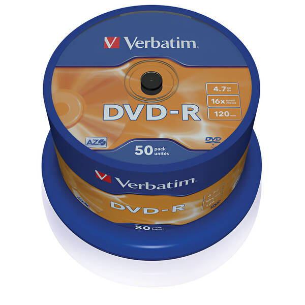 Disk Verbatim DVD-R 4,7GB, 16x, 50cake 

