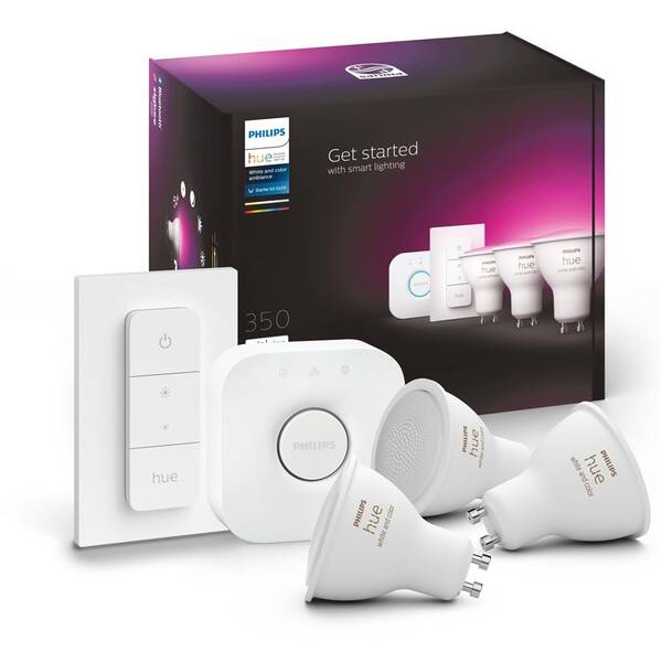 Štartovacia sada Philips Bluetooth 5,7W, GU10, White and Color Ambiance + Bridge, Switch 

