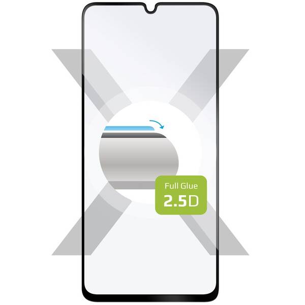 Tvrdené sklo FIXED Full-Cover na Samsung Galaxy A25 5G čierne

