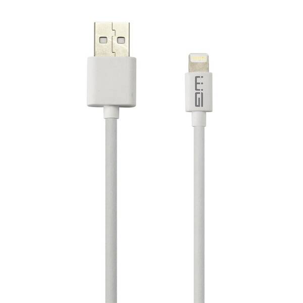 Kábel WG USB-A/Lightning, 1 m biely

