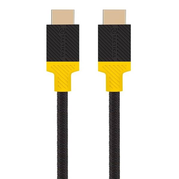 Kábel Tactical Webb Space HDMI 2.1, 8K, 2,1m čierny/žltý

