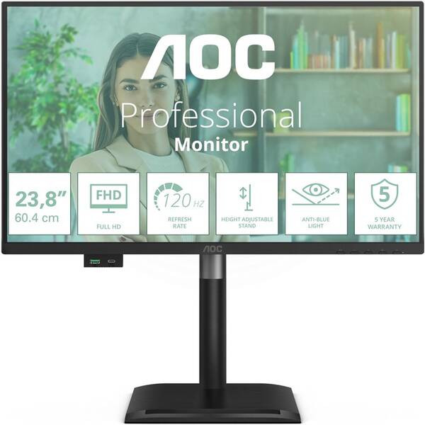 Monitor AOC 24P4U čierny

