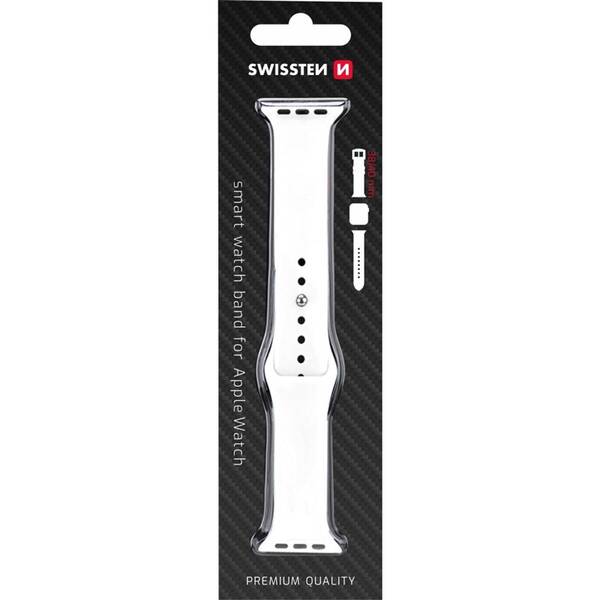 Remienok Swissten APPLE W S 38-40 WH 

