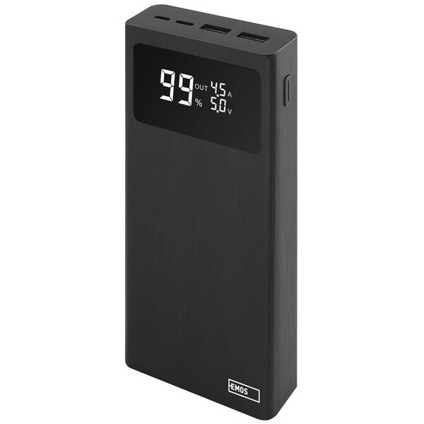 Powerbank EMOS BetaQ 20, 20 000 mAh, 22,5 W čierny

