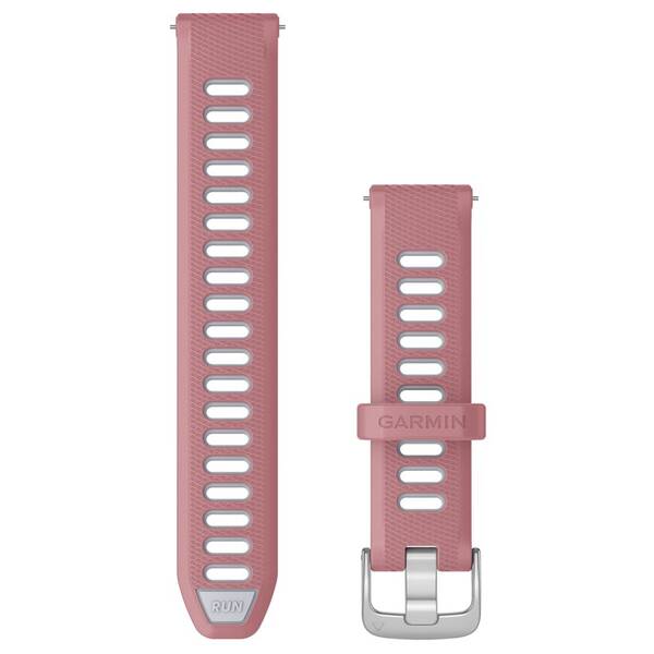 Remienok Garmin Quick Release (18 mm), pracka silver biely/ružový


