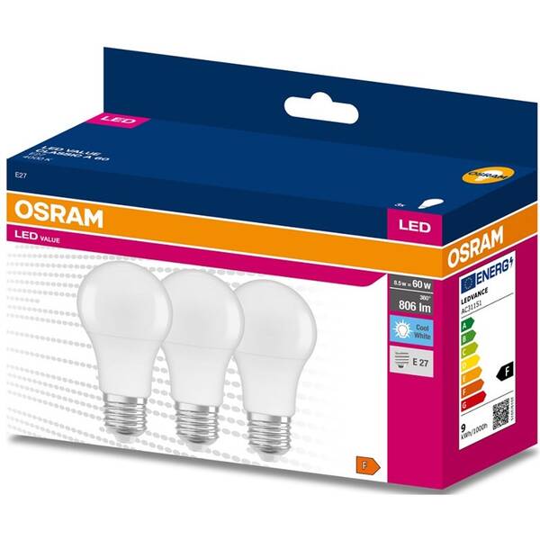 LED žiarovka Osram Classic A 60 8W Frosted E27 neutrálna biela 


